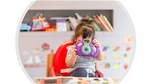 child with toy